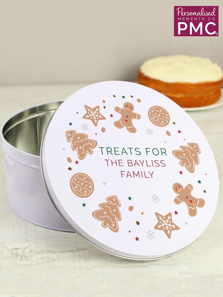 Personalised Christmas Tin by PMC (AG4204) | £25