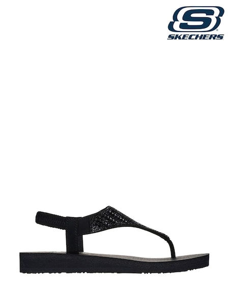 Skechers Black Meditation Glamorous Muse Sandals (AG4745) | £39