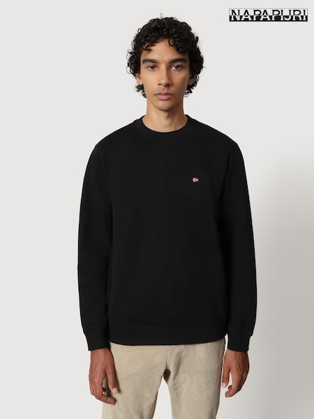 Napapijri Balis Crew Neck Black Sweatshirt (AG4777) | £65