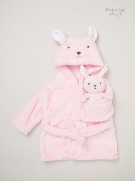 Rock-A-Bye Baby Boutique Bathrobe and Plush Toy Set (AG4803) | £24