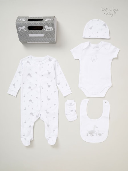 Rock-A-Bye Baby Boutique 100% Cotton 5 Piece Gift Set (AG4881) | £25