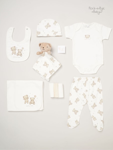 Rock-A-Bye Baby Boutique Baby 100% Cotton Gift Set 10 Piece (AG4883) | £36