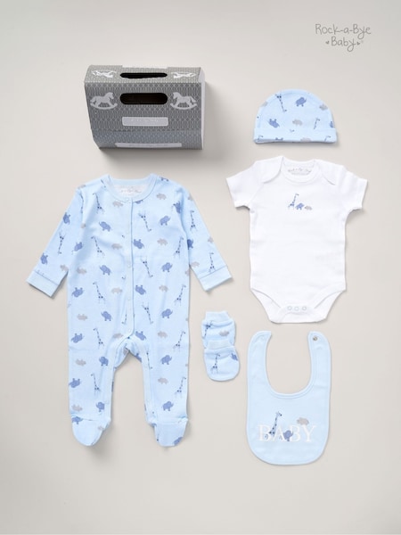 Rock-A-Bye Baby Boutique 100% Cotton 5 Piece Gift Set (AG4950) | £25