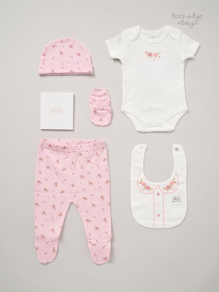 Rock-A-Bye Baby Boutique 100% Cotton 6 Piece Gift Set (AG4952) | £22