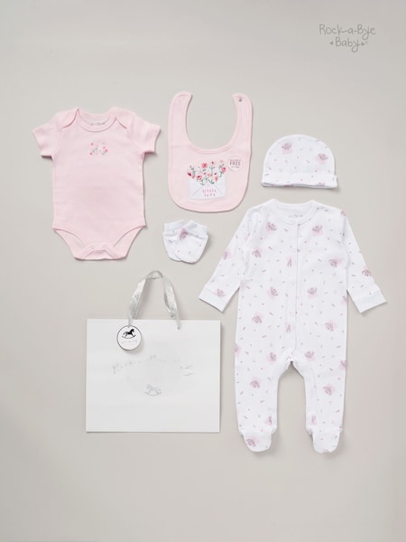Rock-A-Bye Baby Boutique 100% Cotton 5 Piece Gift Set (AG4961) | £25