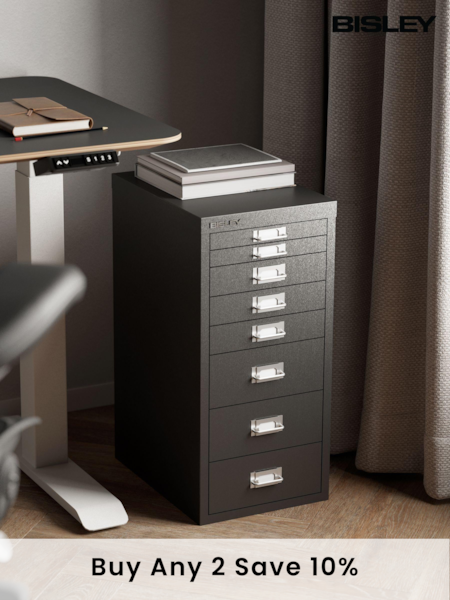 Bisley Black MultiDrawer A4 Filing Cabinet (AG4966) | £150