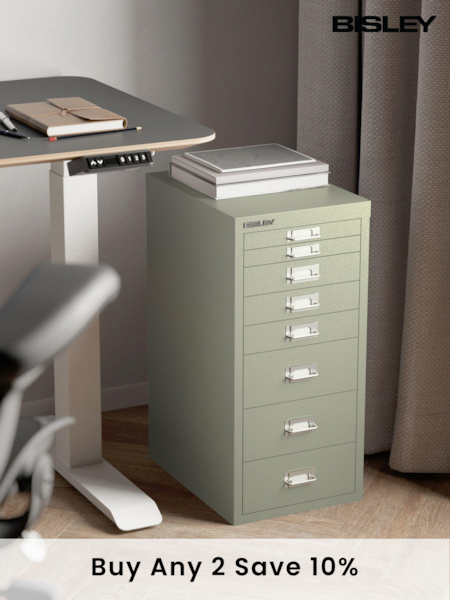 Bisley Green MultiDrawer A4 Filing Cabinet (AG4976) | £150