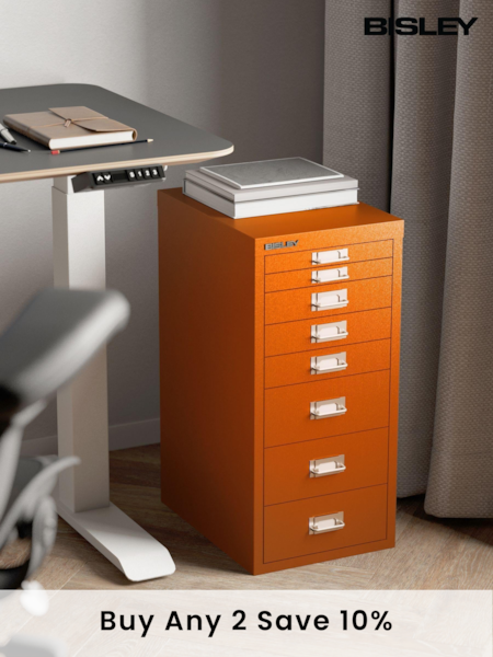 Bisley Orange MultiDrawer A4 Filing Cabinet (AG4986) | £150