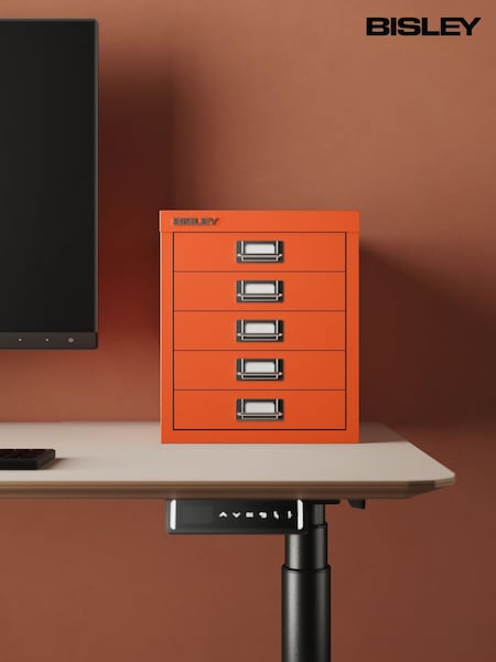 Bisley Orange MultiDrawer A4 Filing Small Cabinet (AG5004) | £100