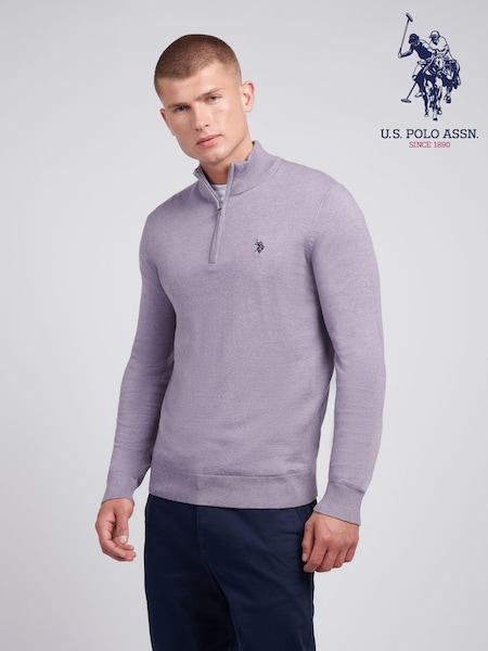 U.S. Polo Assn. Purple Mens Peached Oxford Shirt (AG5090) | £70
