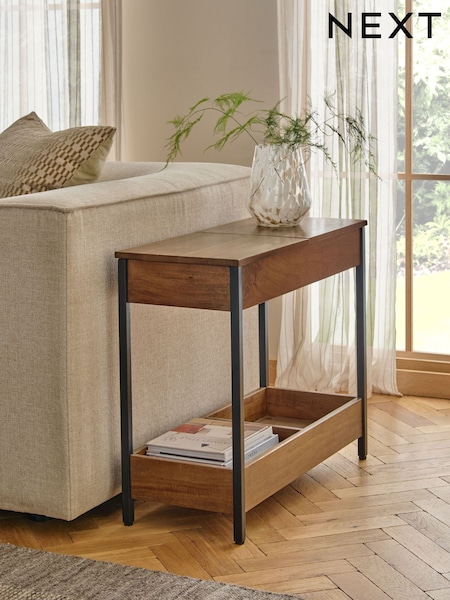 Dark Lloyd Storage Sofa Side Table (AG5291) | £299
