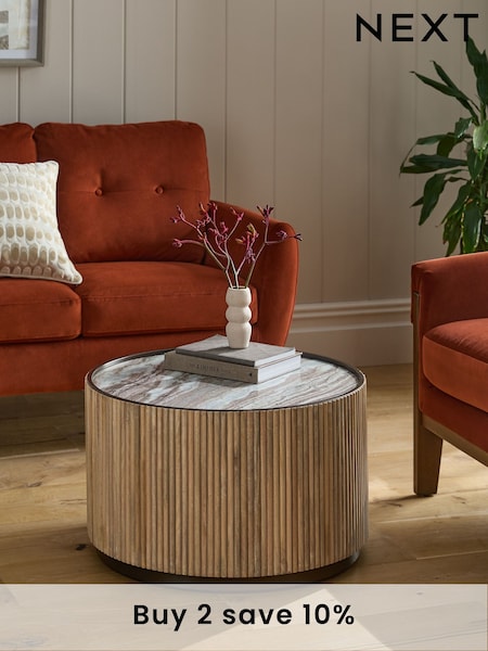 Natural Valencia Mango Wood Coffee Table (AG5302) | £625