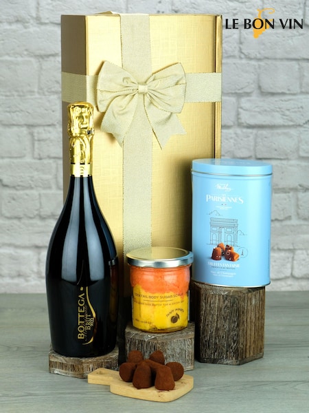 Le Bon Vin Sparkling Wine & Truffles Treat Box (AG5369) | £34
