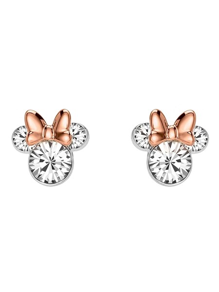 Peers Hardy Pink Crystal Minnie Bow Stud Earrings (AG5404) | £15
