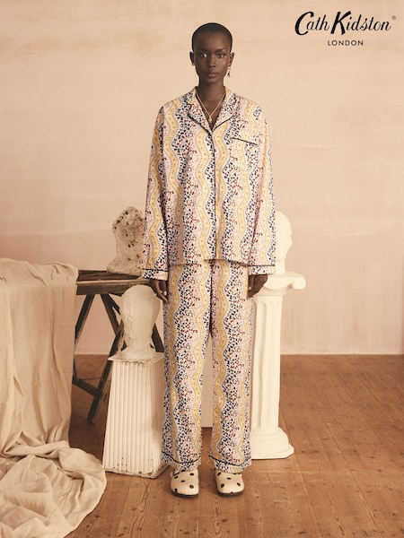 Cath Kidston Animal 100% Cotton Button Through Pyjamas (AG5430) | £49