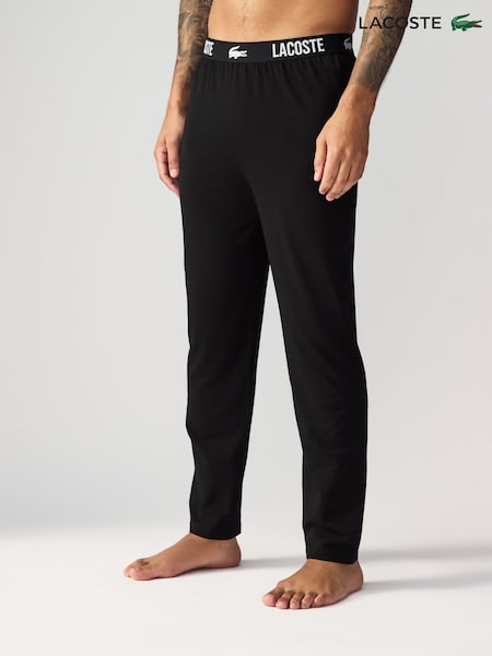 Lacoste Cotton Blend Black Pyjamas Pants (AG5685) | £42