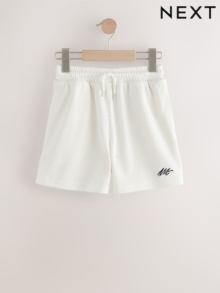 Ecru Cream Mesh Sport Shorts (3-16yrs) (AG5805) | £10 - £15