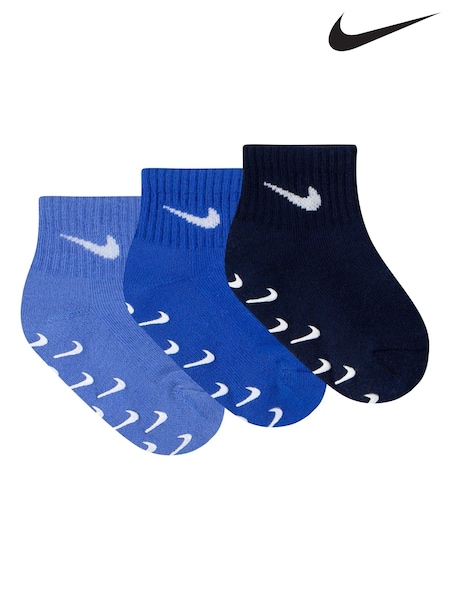 Nike Blue Polar Infant Gripper Socks 3 Pack (AG6938) | £10