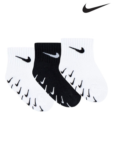 Nike White Infant Gripper Socks 3 Pack (AG6939) | £10