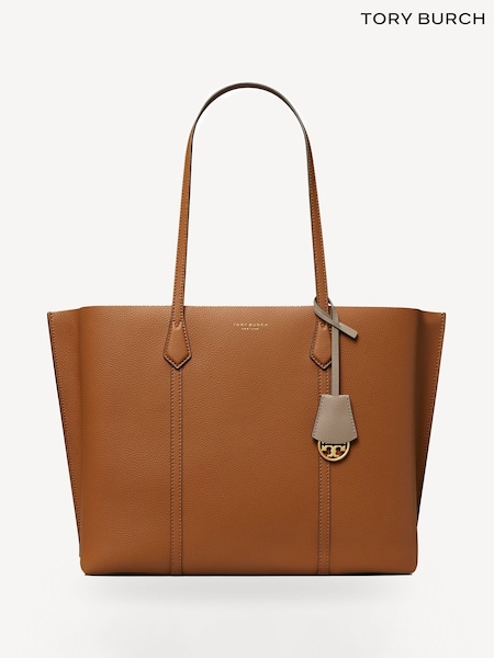 Tory Burch Brown Perry Triple-Compartment Tote Bag (AG6971) | £425