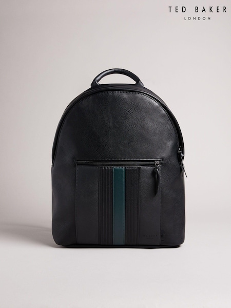 Ted Baker Black Esentle Striped Pu Backpack (AG6988) | £95
