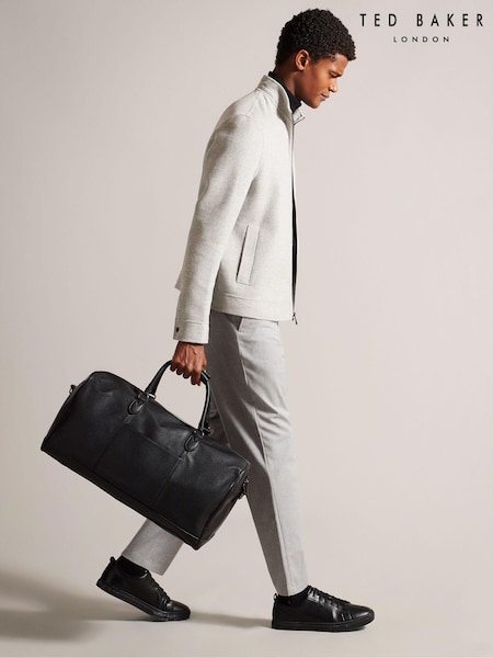 Ted Baker Black 100% Cotton Kalvin Pu Webbing Holdall (AG7009) | £150