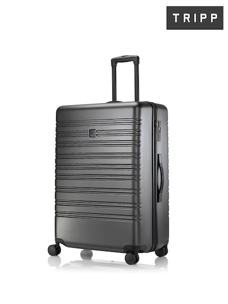 Tripp Grey Large Graphite Emboss Horizon 76CM Suitcase (AG7068) | £70