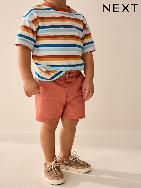 Rust Brown Chinos Shorts (3mths-7yrs) (AG7143) | £6 - £8