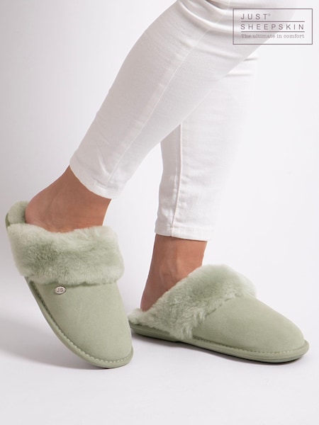Just Sheepskin Green Ladies Duchess Slippers (AG7260) | £68