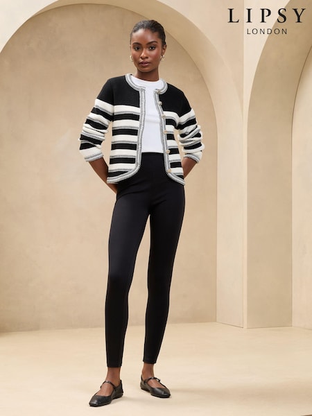 Lipsy Black Premium High Waist Leggings (AG7311) | £28
