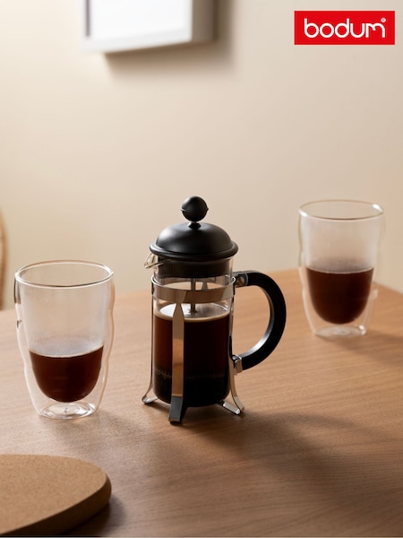 Bodum Caffettiera French Press Coffee Maker With Plastic Lid 3 Cup 12oz