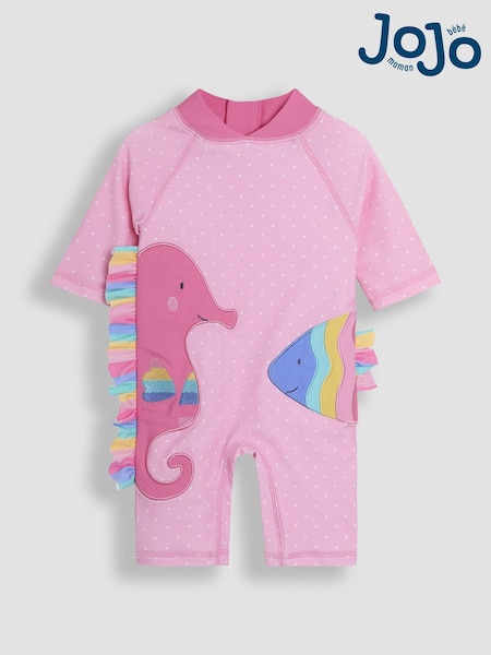 JoJo Maman Bébé Fish Appliqué Sun Protection Suit (AG8218) | £24 - £26