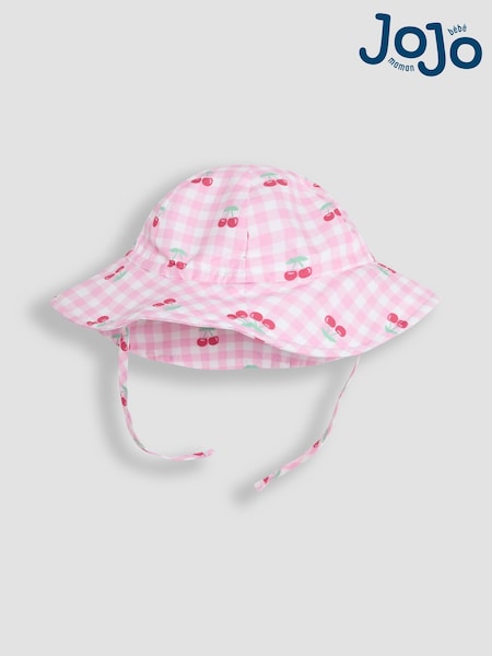 JoJo Maman Bébé Gingham Floppy Sun Hat (AG8230) | £14 - £16