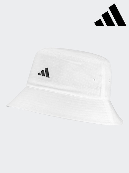 adidas White Classic Bucket 100% Cotton Hat (AG8314) | £23