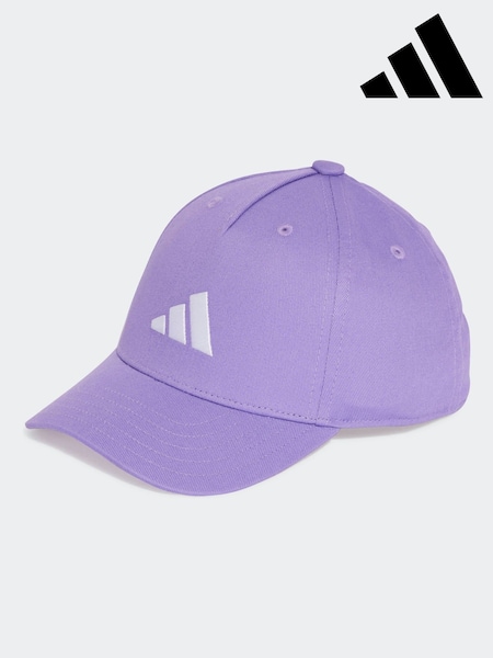 adidas Purple Kids 3 Bar Cap (AG8322) | £9