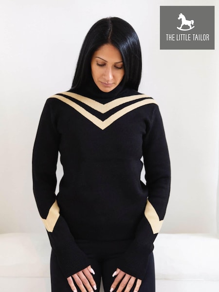 The Little Tailor Slim Fit Retro Sport Christmas Jumper (AG8391) | £69