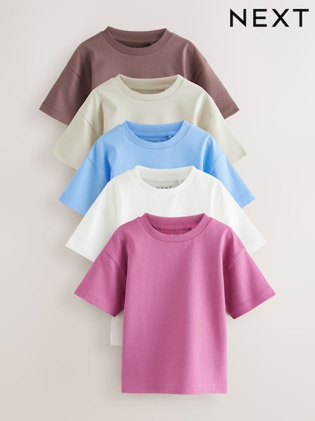 Multi Minerals Short Sleeve T-Shirts 5 Pack (3mths-7yrs) (AG8734) | £15 - £19