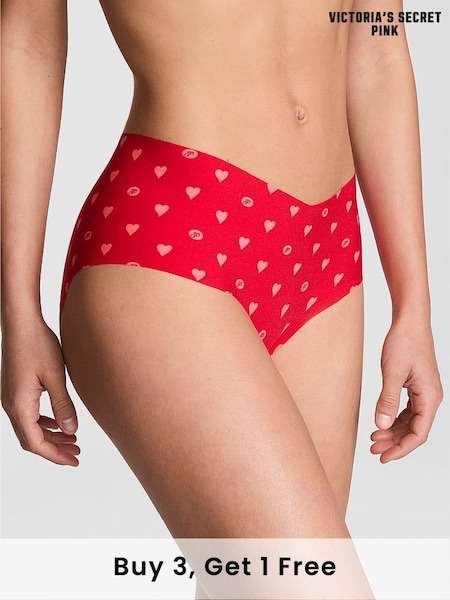 Victoria's Secret PINK Vermillion Red Heart Hipster Knickers (AG8781) | £9