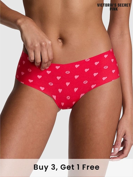 Victoria's Secret PINK Vermillion Red Heart Cheeky Knickers (AG8782) | £9