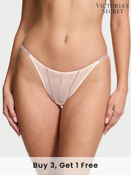 Victoria's Secret Angel Pink Sheer Shine Thong Knickers (AG8815) | £20