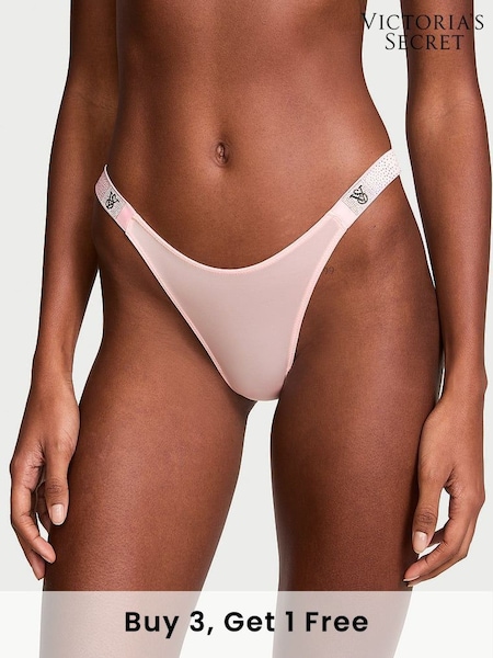 Victoria's Secret Angel Pink Brazilian Scattered Shine Strap Knickers (AG8914) | £20