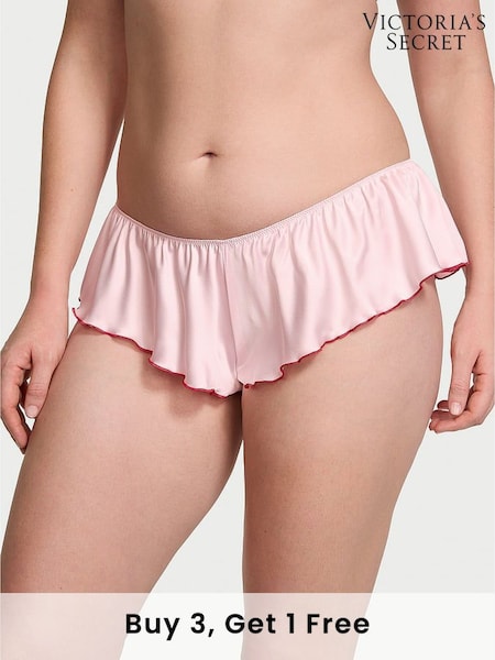 Victoria's Secret Angel Pink Satin Flutter Cheeky Knickers (AG8916) | £18