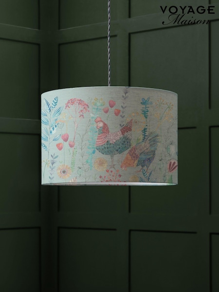 Voyage Maison Robins Egg Bilbury Flock Eva Lampshade (AG9211) | £58 - £78