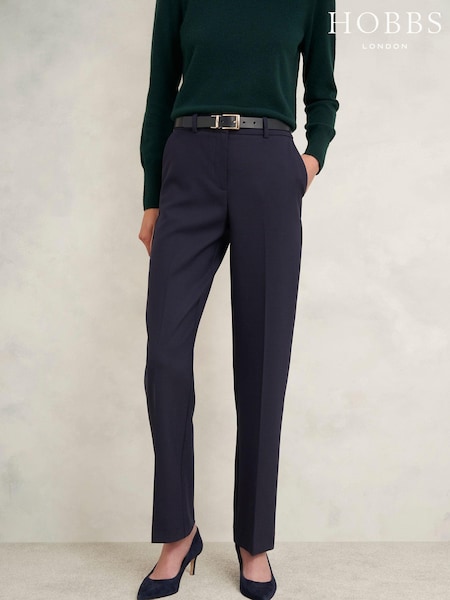 Hobbs Blue Gerrie Straight Trousers (AG9315) | £119