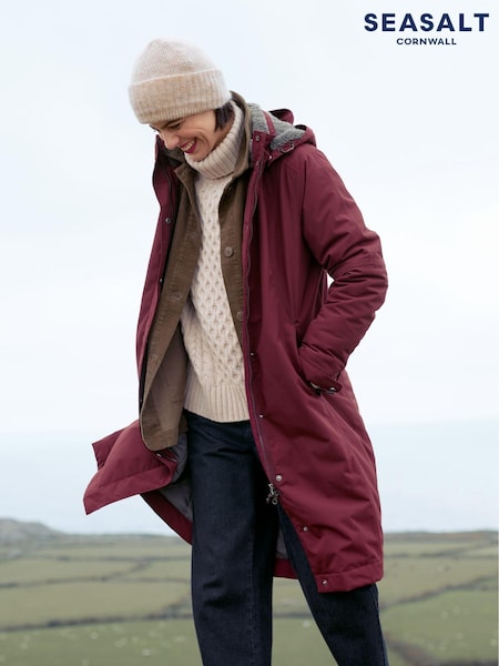 Seasalt Cornwall Purple Janelle Coat (AG9863) | £170