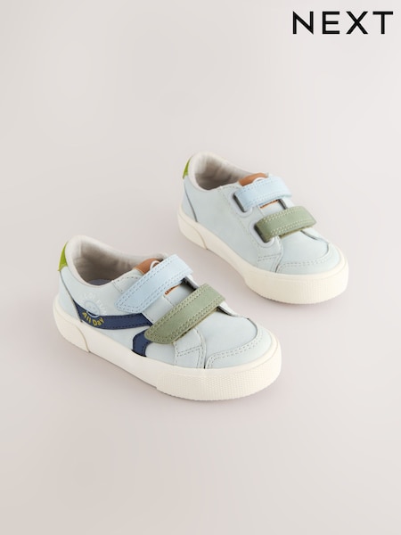 Blue Colour Block Touch Fastening Trainers (AH1384) | £16 - £18