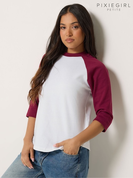 Red - Pixiegirl Petite Raglan T-shirt
