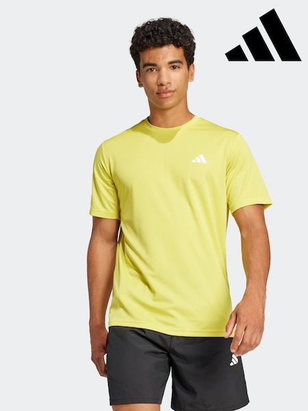 adidas Yellow Train Essentials Training T-Shirt (AH1430) | £15