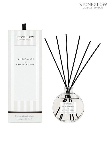 Stoneglow White 120ml Modern Classics Pomegranate and Spiced Woods Diffuser (AH1609) | £24