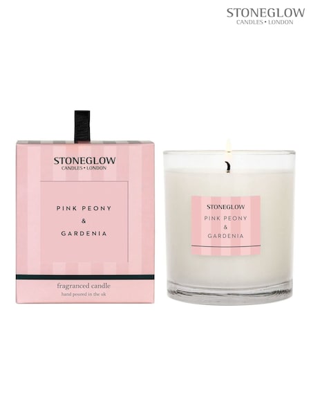 Stoneglow Pink Peony & Gardenia 1 Wick Modern Classics Scented Candle (AH1680) | £23